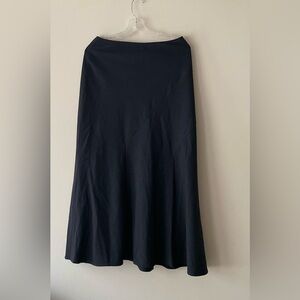 Focus 2000 A line Career Skirt Size 8 Full Skirt Black Flared